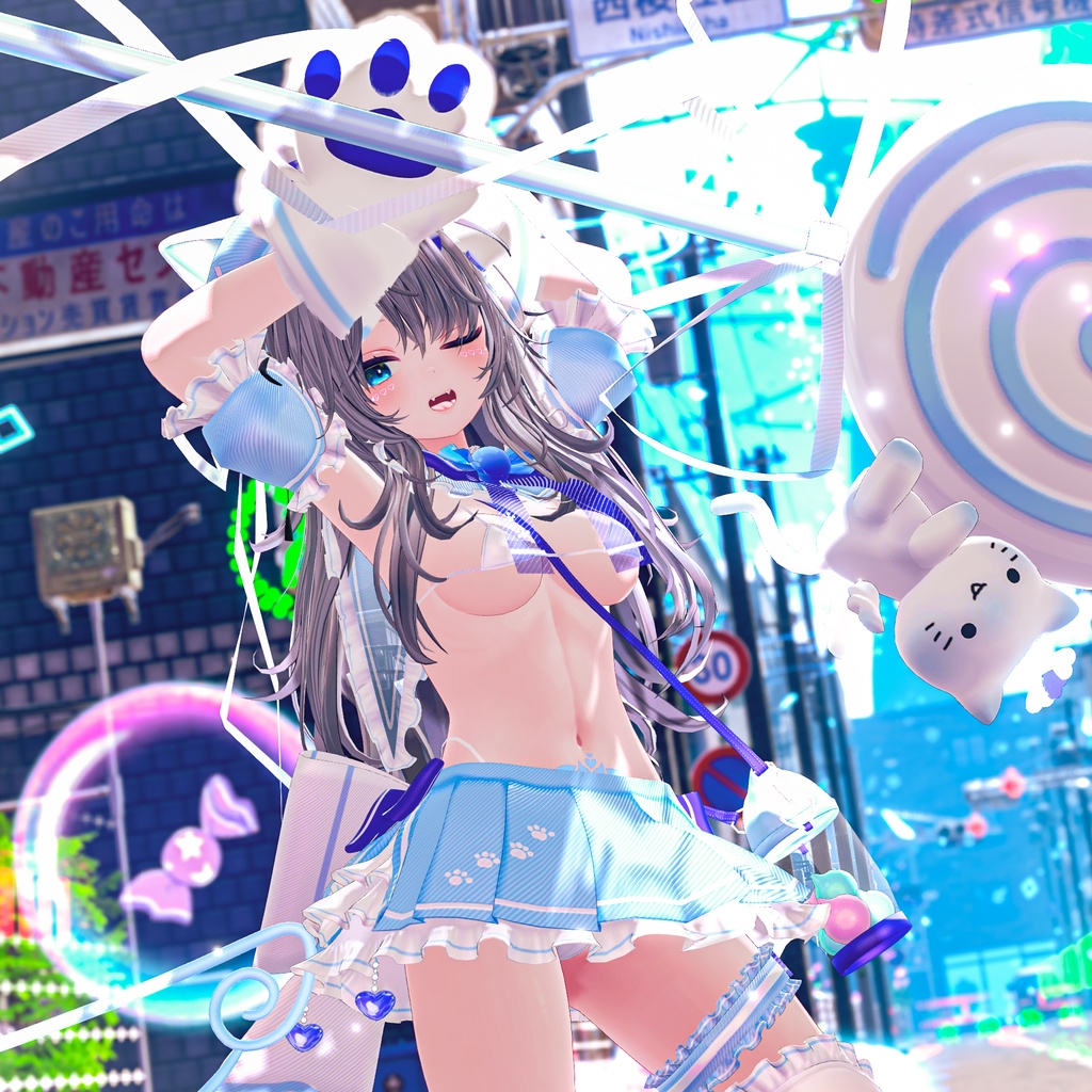 《38アバター対応衣装》まじかるスイート♡ねこはんど《~8/7 Sale中!》