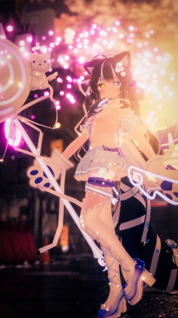 《38アバター対応衣装》まじかるスイート♡ねこはんど《~8/7 Sale中!》