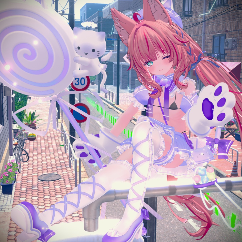 《38アバター対応衣装》まじかるスイート♡ねこはんど《~8/7 Sale中!》