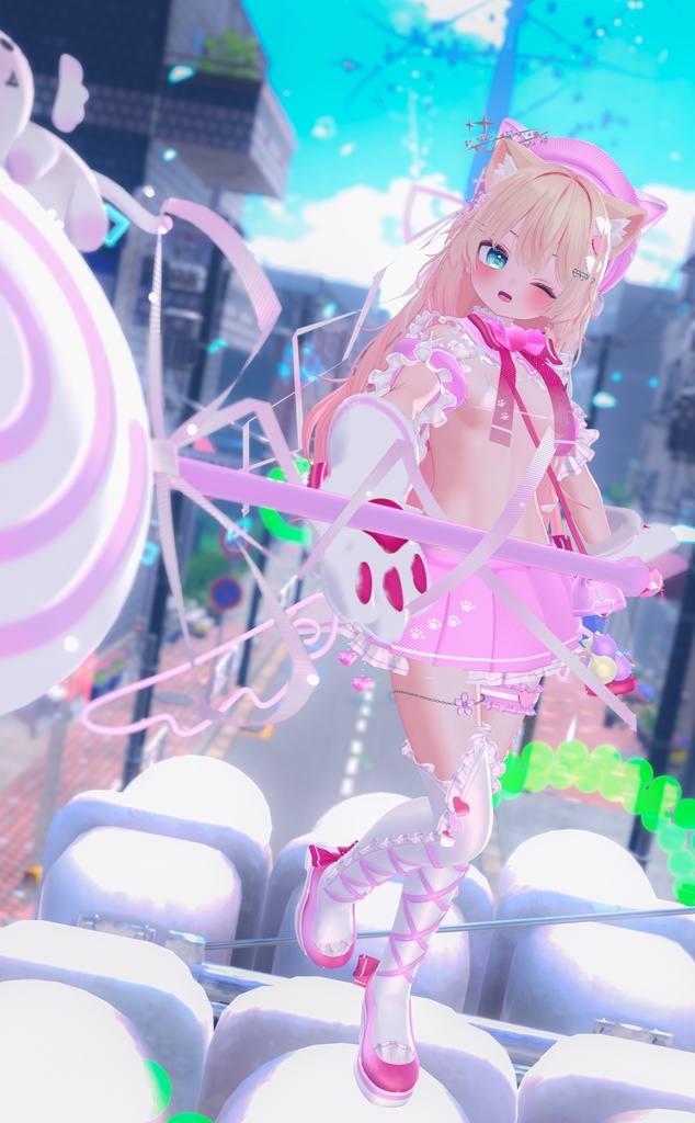 《38アバター対応衣装》まじかるスイート♡ねこはんど《~8/7 Sale中!》