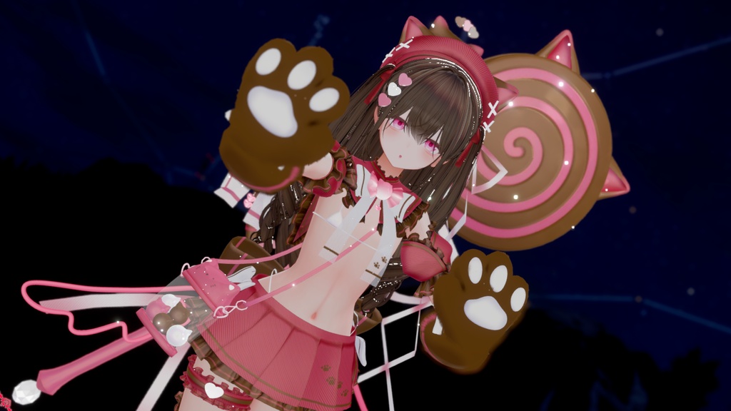 《38アバター対応衣装》まじかるスイート♡ねこはんど《~8/7 Sale中!》