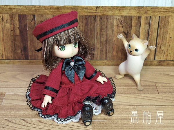 オビツ11 リボンワンピースドレス(4インチヘッド)