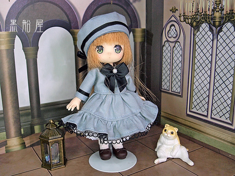 オビツ11 リボンワンピースドレス(4インチヘッド)