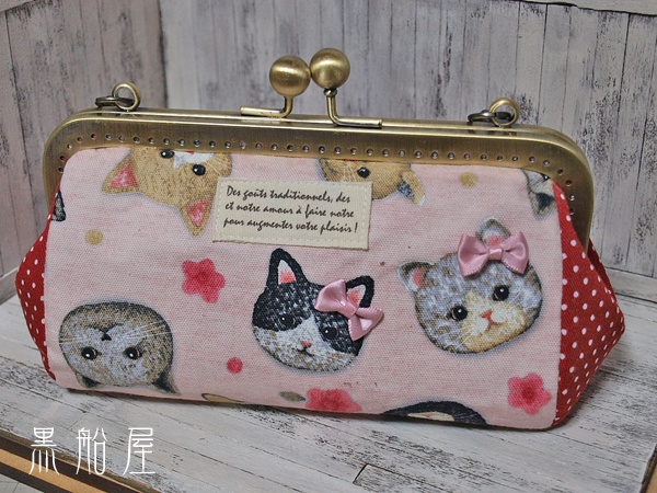 ミニドール用　がまぐちキャリーバッグ