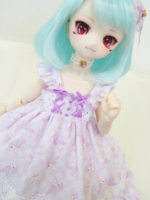 MDD用ユニコーン柄JSK&チュールりぼんソックス