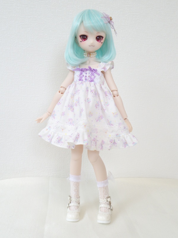 MDD用ユニコーン柄JSK&チュールりぼんソックス