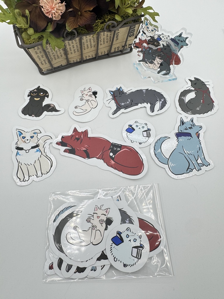 FGOわんにゃん新選組 アクスタ・フレークシール