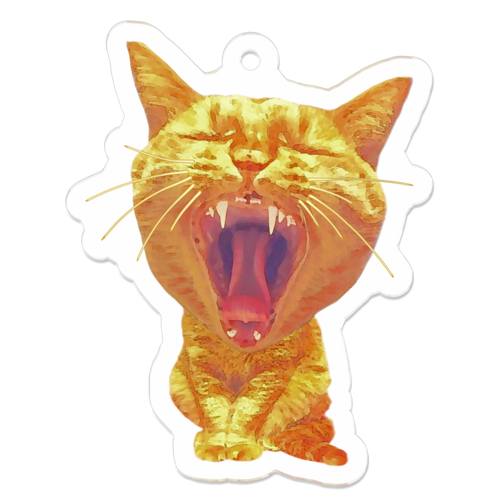 おもしろ猫の陽一　キーホルダー　オリジナルよういち