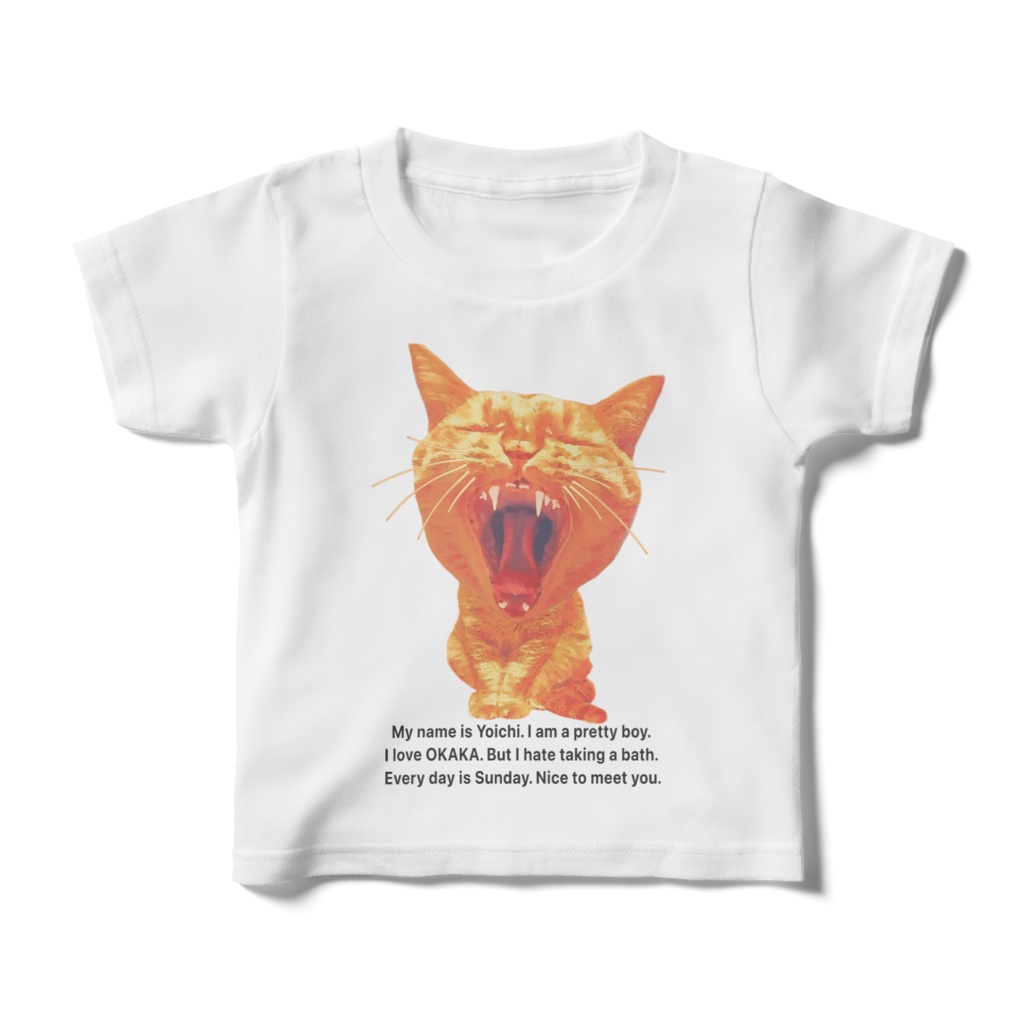 おもしろ猫の陽一　Tシャツ子供用　オリジナルよういち
