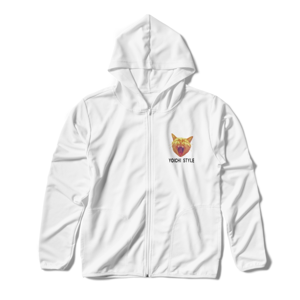 おもしろ猫の陽一　ドライジップパーカー　オリジナルよういち