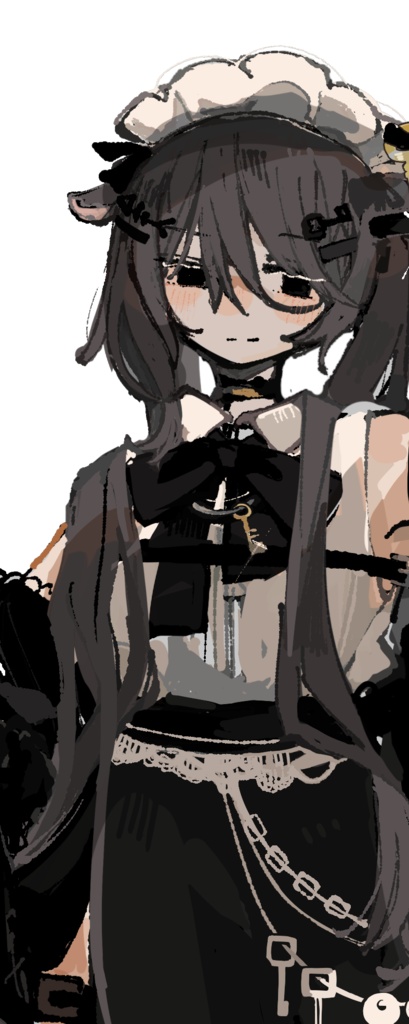 メイドさんのアクリルキーホルダー