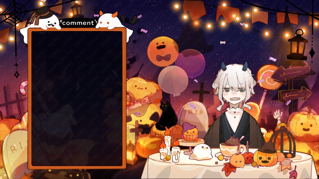 【動く配信画面】🎃あめふるハロウィンパーティ🎃