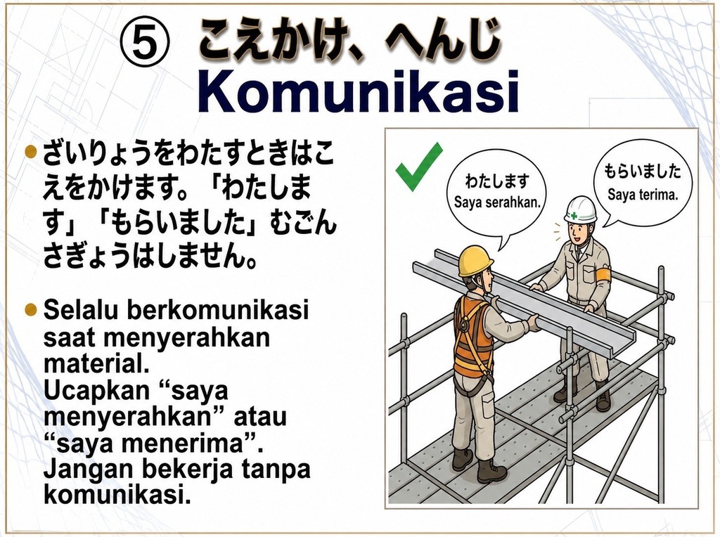 【外国人作業員向け】足場教育資料 全5点セット 日本語+インドネシア語版|足場図鑑・組立・解体・安全ガイド