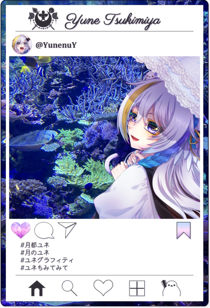 【受注生産】2026年月都ユネ生誕記念インスタ風アクリルプレート【6/22まで】