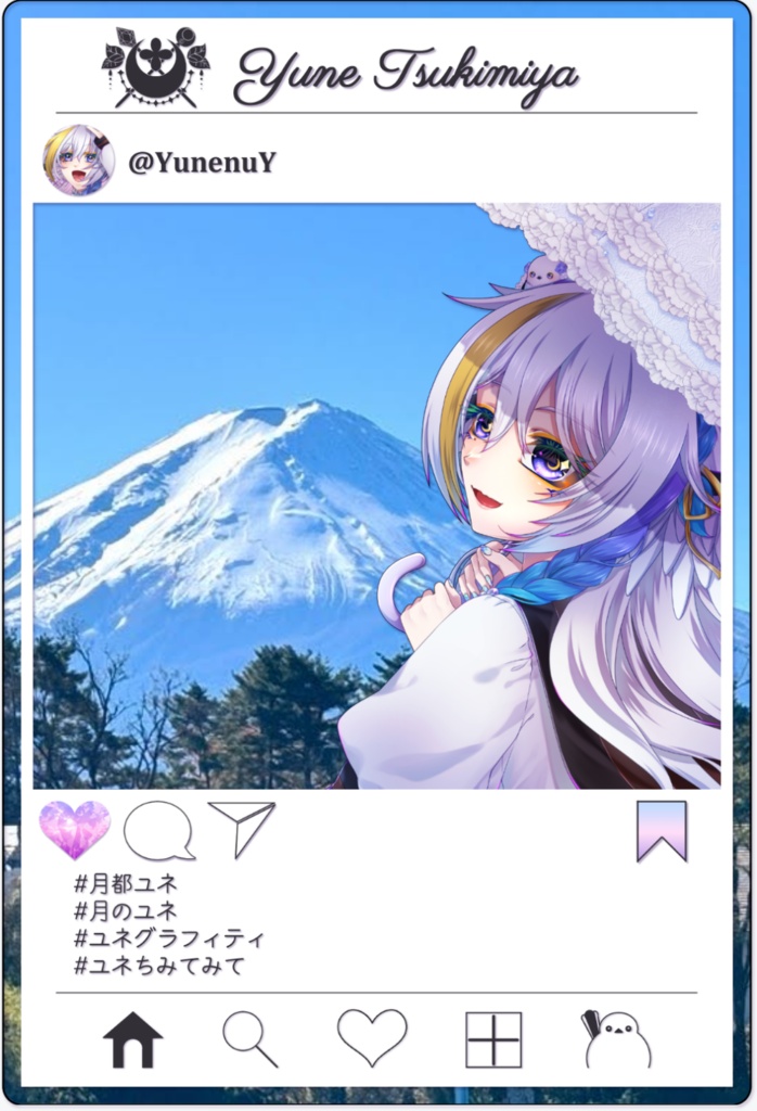 【受注生産】2026年月都ユネ生誕記念インスタ風アクリルプレート【6/22まで】