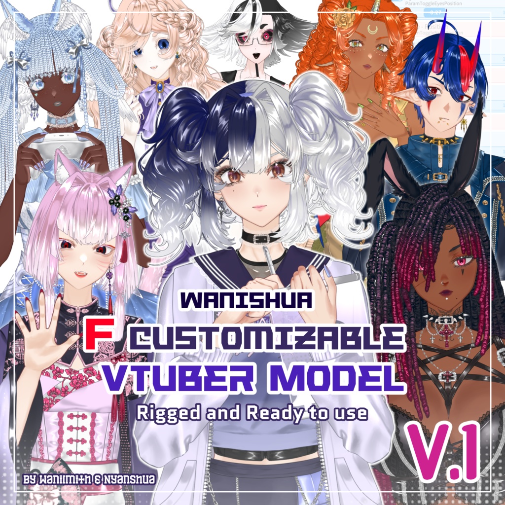 WaniShua F Customizable Live2D Model [VTube Studio]