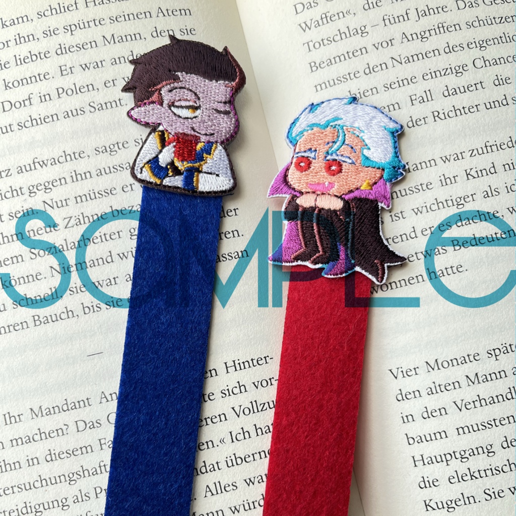 【展示】Δ刺繍しおり