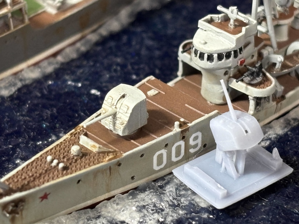 1/700ソ連100mm高角砲セット②