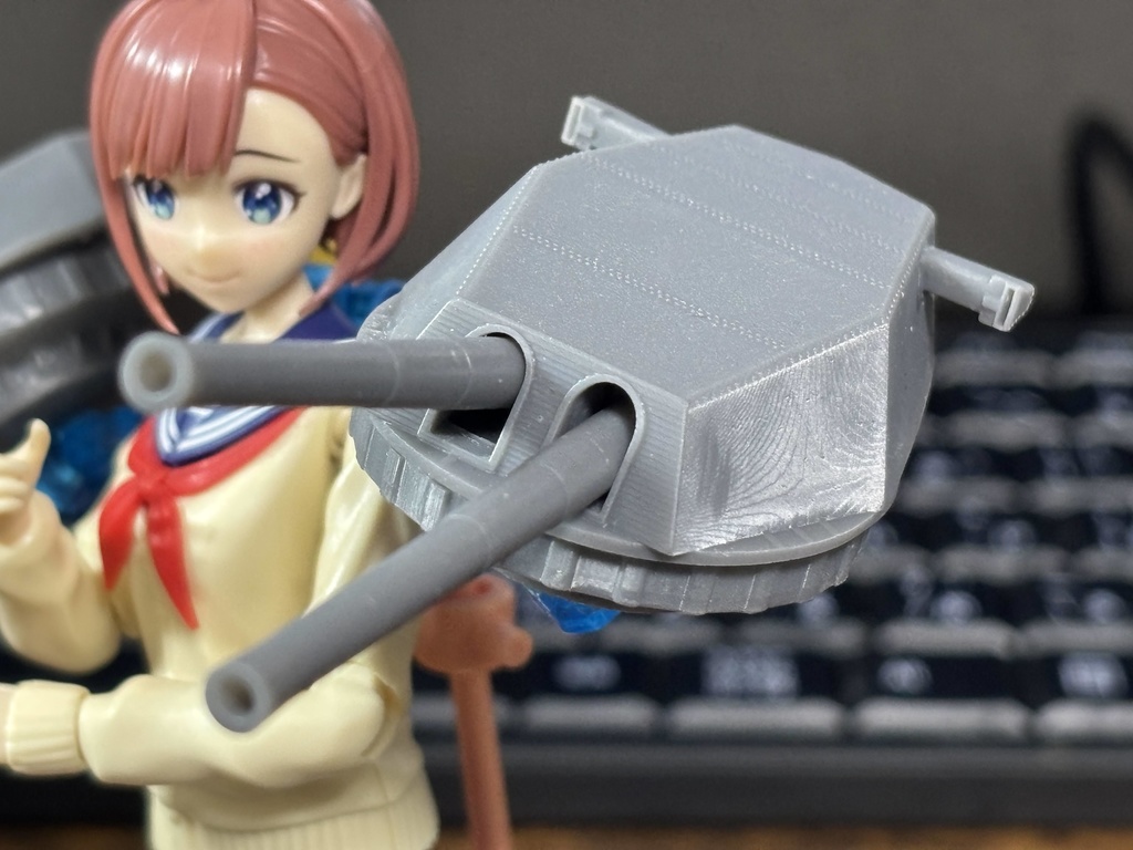 NON(1/10~1/12向け)米16インチ連装砲セット