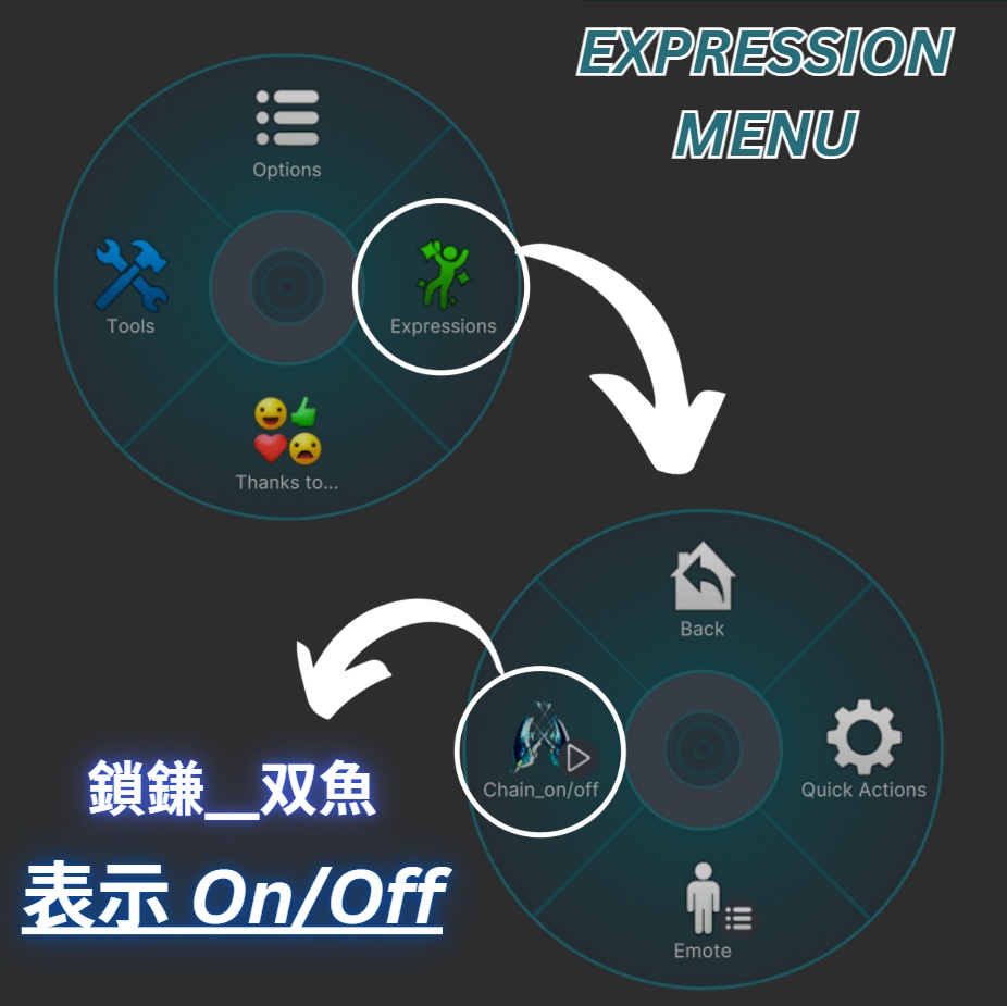 【3Dモデル】動く!鳴る! 鎖鎌 "双魚" 【 Chain Ripper "Sougyo" 】