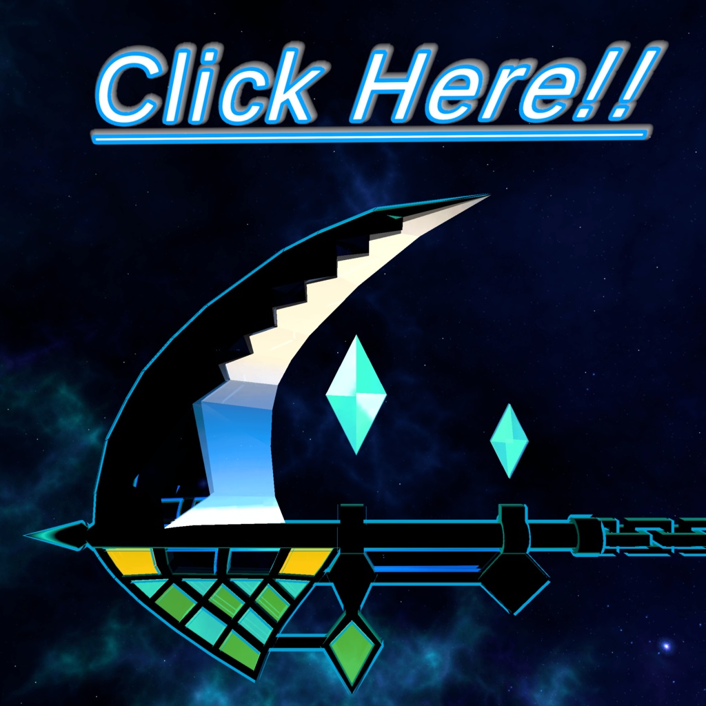 【3Dモデル】動く!鳴る! 鎖鎌 "双魚" 【 Chain Ripper "Sougyo" 】