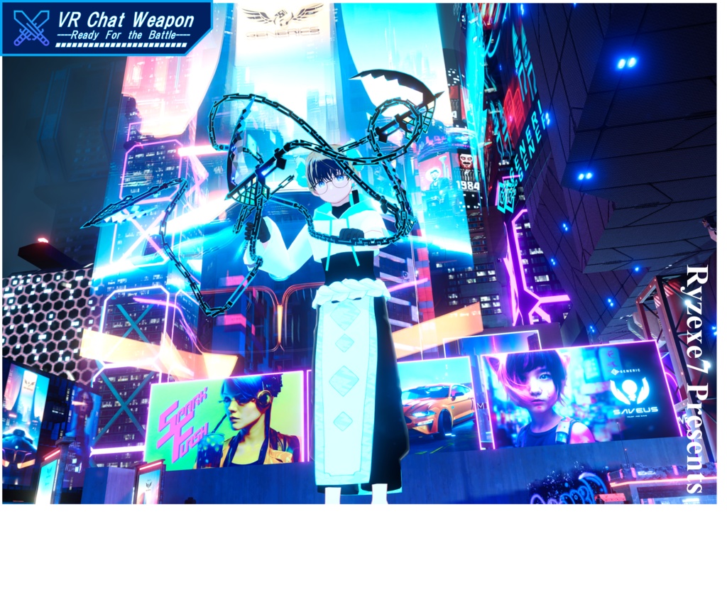 【3Dモデル】動く!鳴る! 鎖鎌 "双魚" 【 Chain Ripper "Sougyo" 】