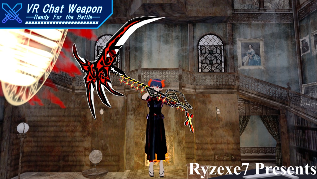 【3Dモデル】動く!鳴る! 大鎌 "悪魔" 【 Big Ripper "Devil" 】