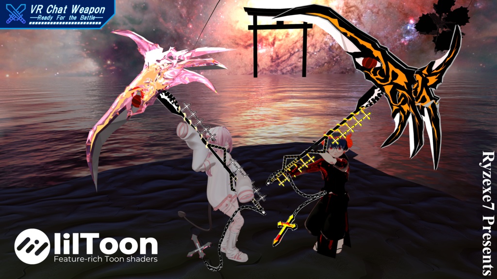 【3Dモデル】動く!鳴る! 大鎌 "悪魔" 【 Big Ripper "Devil" 】