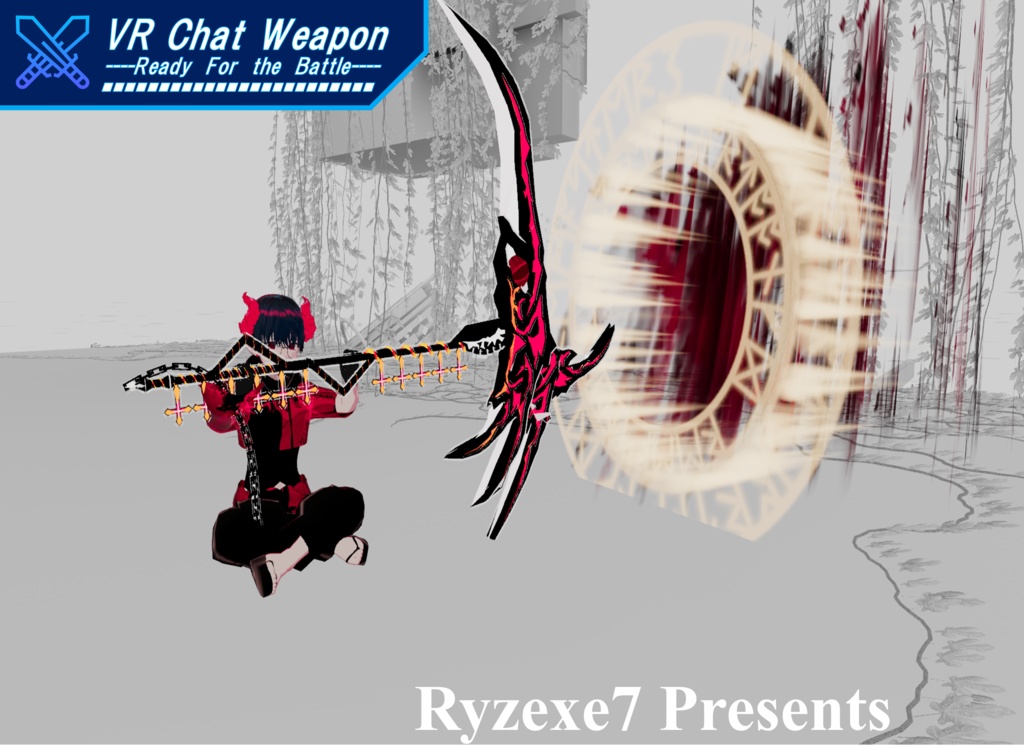 【3Dモデル】動く!鳴る! 大鎌 "悪魔" 【 Big Ripper "Devil" 】