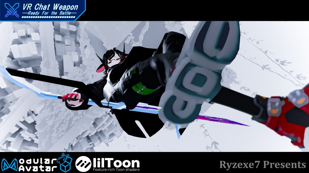 【3Dモデル】動く!鳴る! 双剣 "ローゼンブリッジ" 【 Twin Cutter "Rosen Bridge" 】