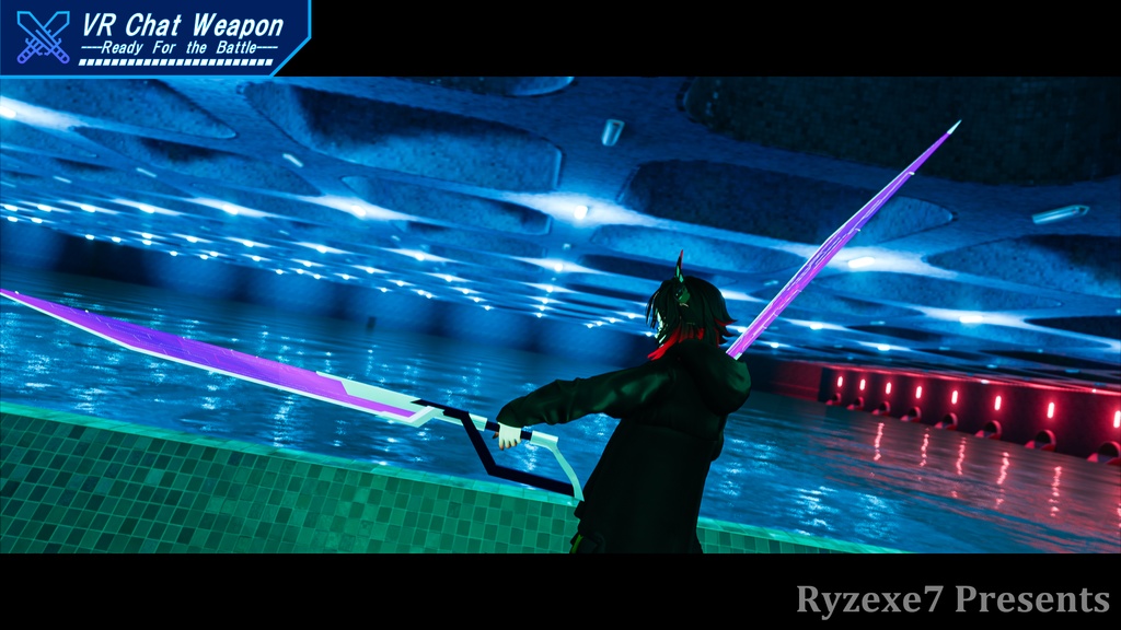 【3Dモデル】動く!鳴る! 双剣 "ローゼンブリッジ" 【 Twin Cutter "Rosen Bridge" 】