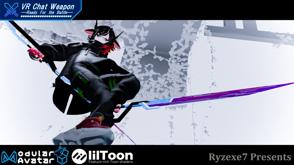 【3Dモデル】動く!鳴る! 双剣 "ローゼンブリッジ" 【 Twin Cutter "Rosen Bridge" 】