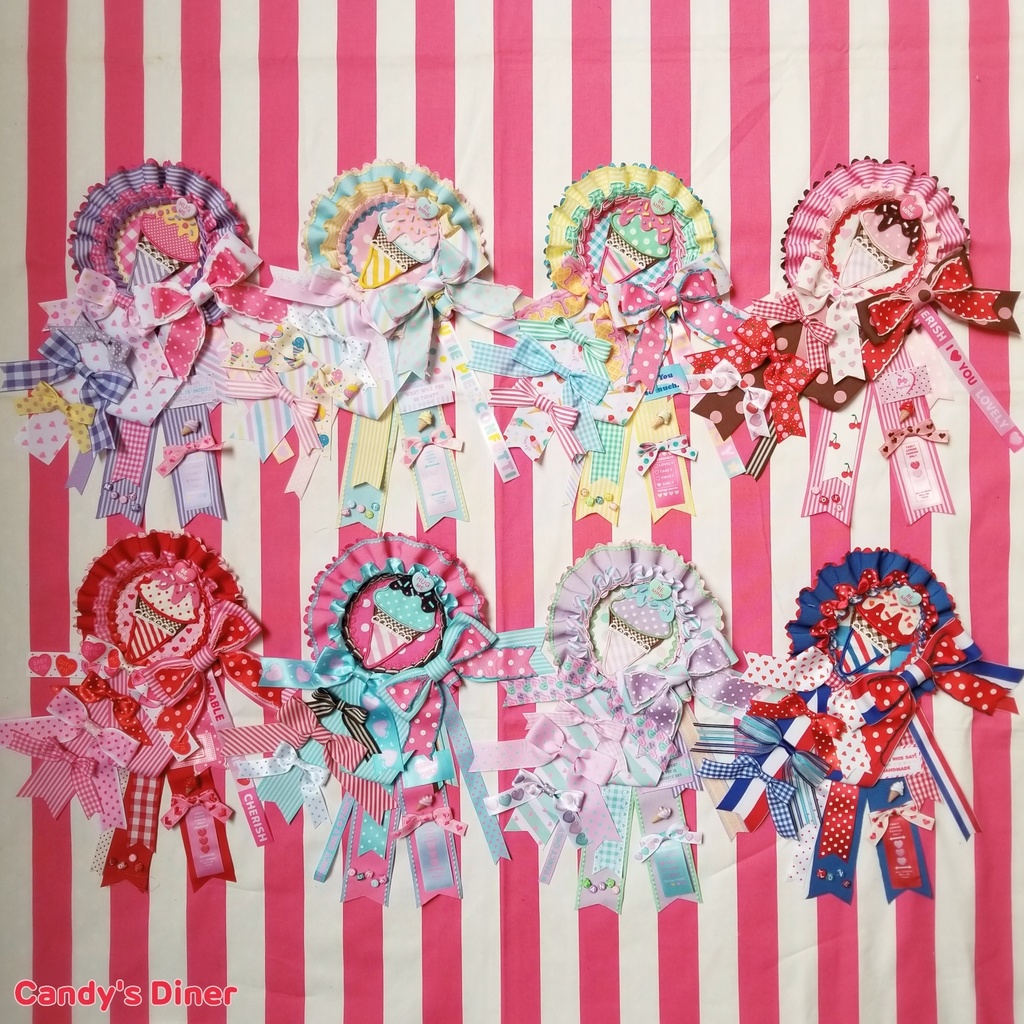 Icecream Parlor Rosette Brooch ③
