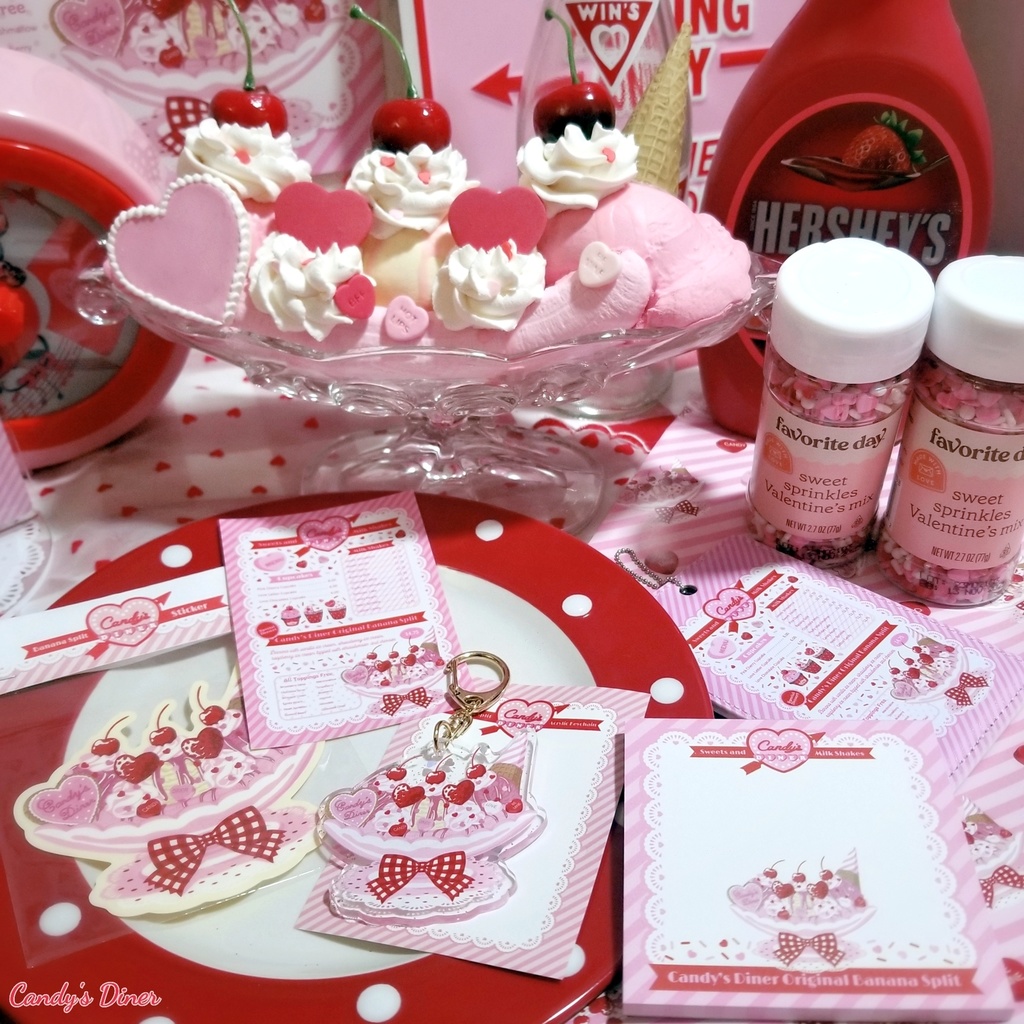 Candy's Diner menu ステッカー