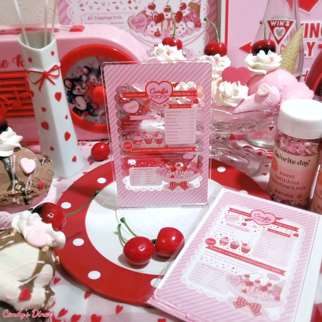 Candy's Diner menu アクリルスタンド