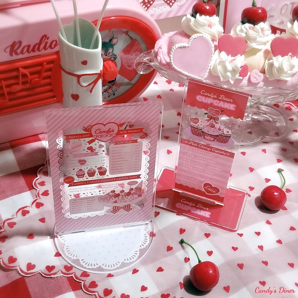 Candy's Diner menu アクリルスタンド