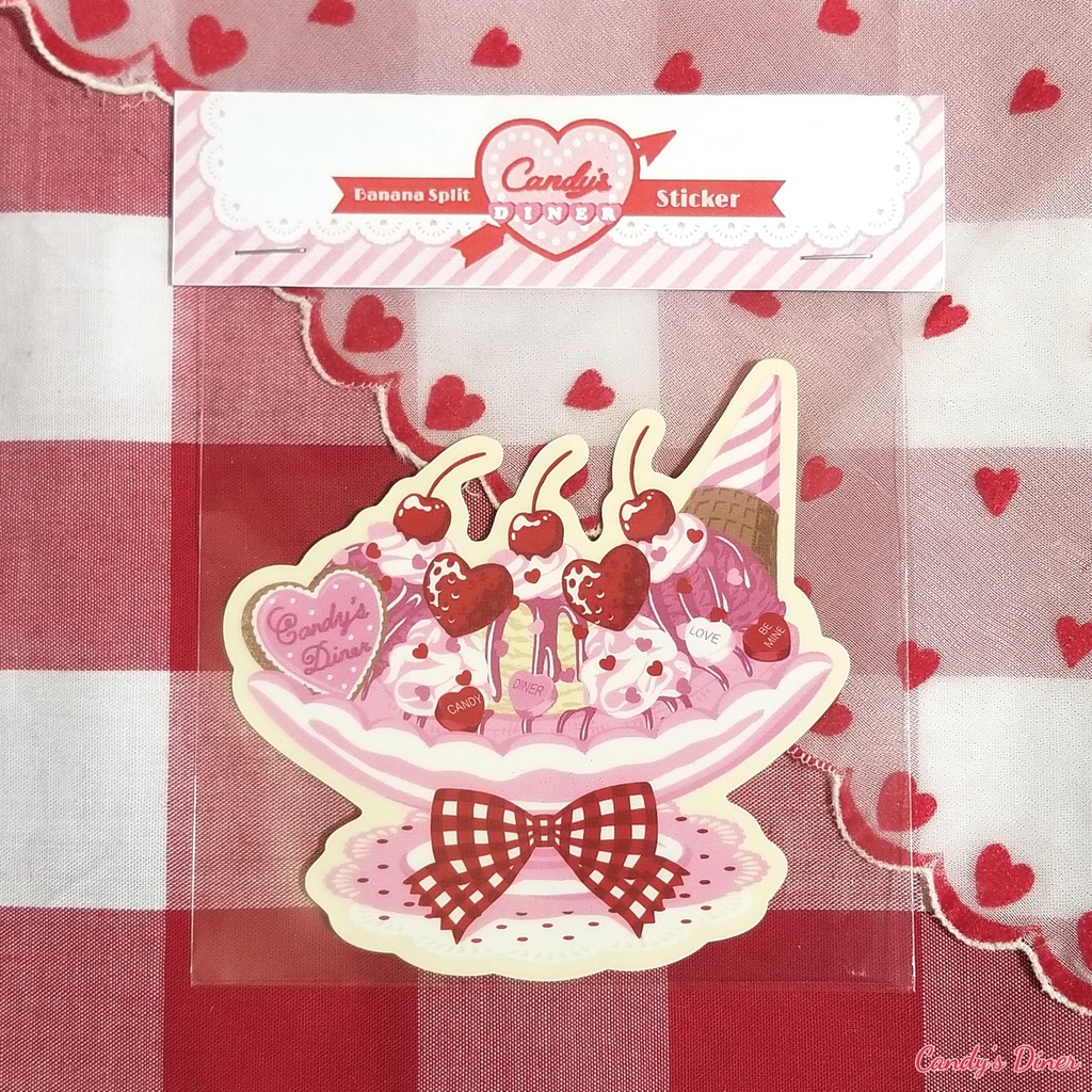 Candy Pink Banana Split ステッカー