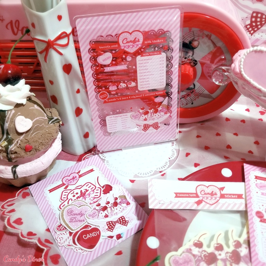 Candy Pink Banana Split ステッカー