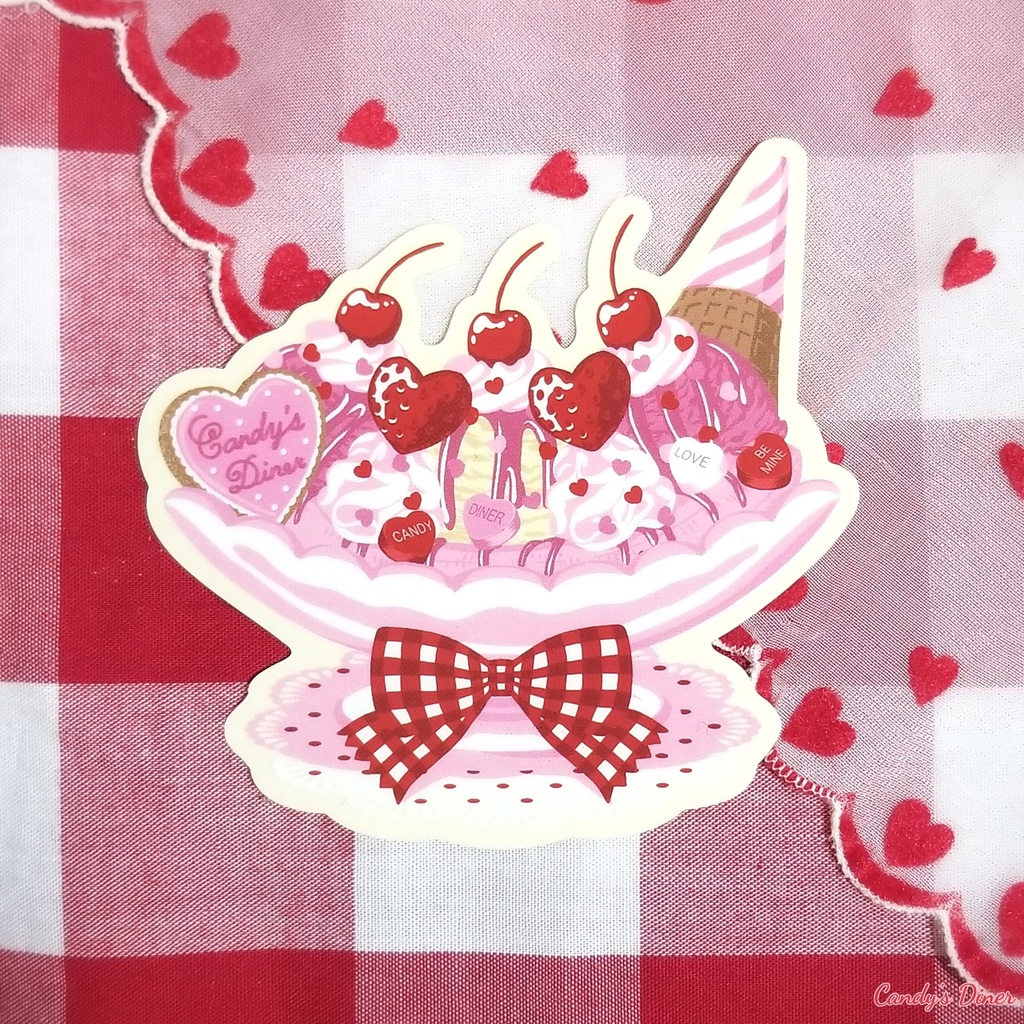 Candy Pink Banana Split ステッカー