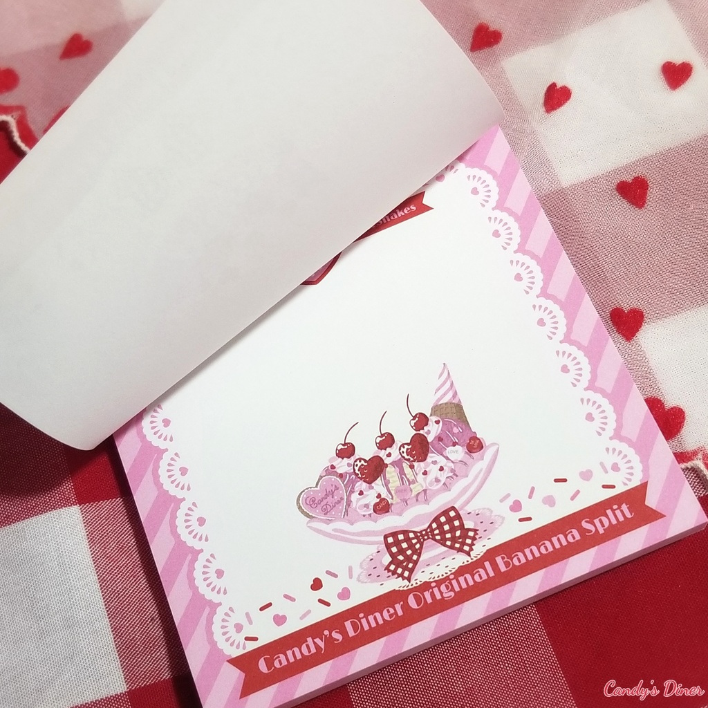 Candy Pink Banana Split メモパッド