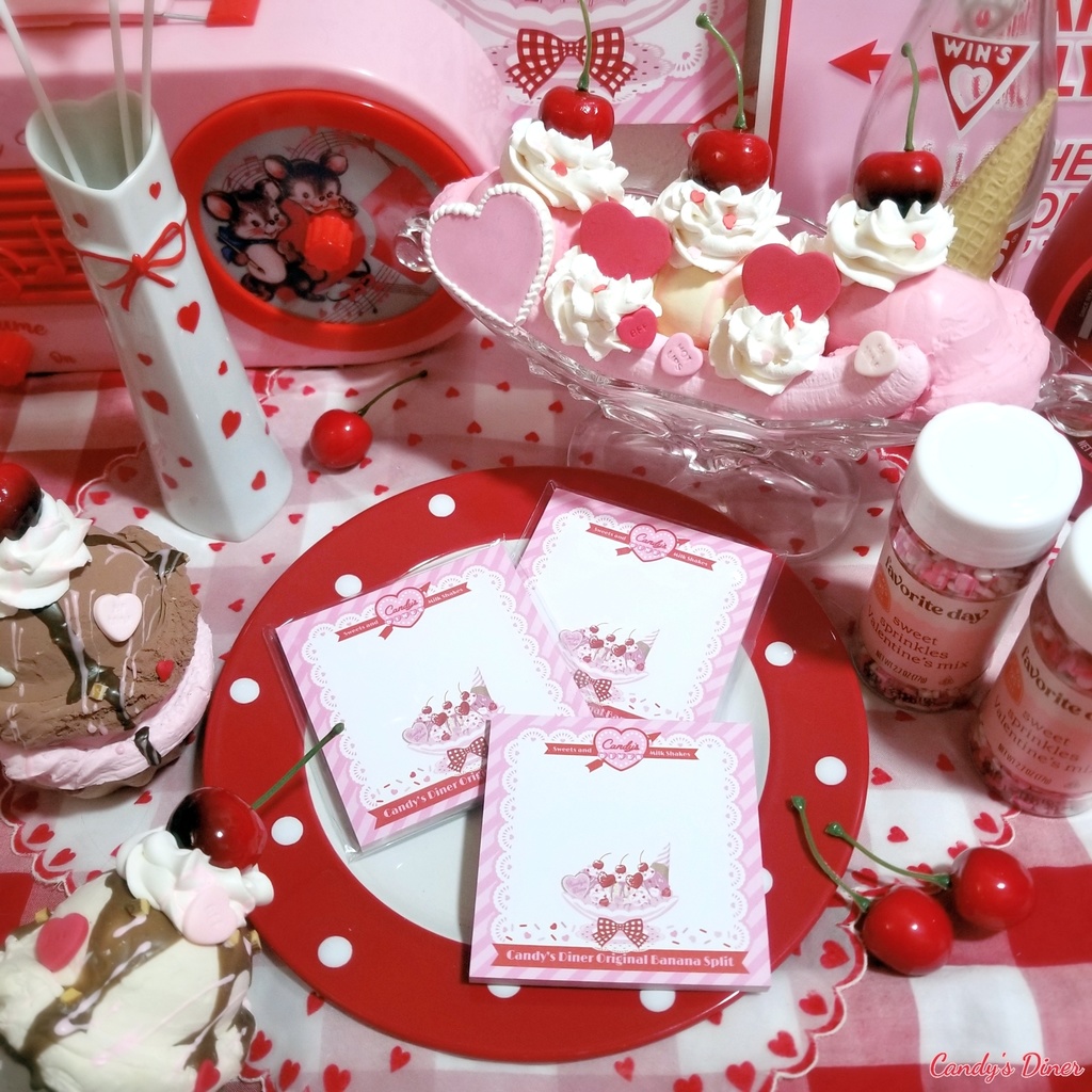 Candy Pink Banana Split メモパッド