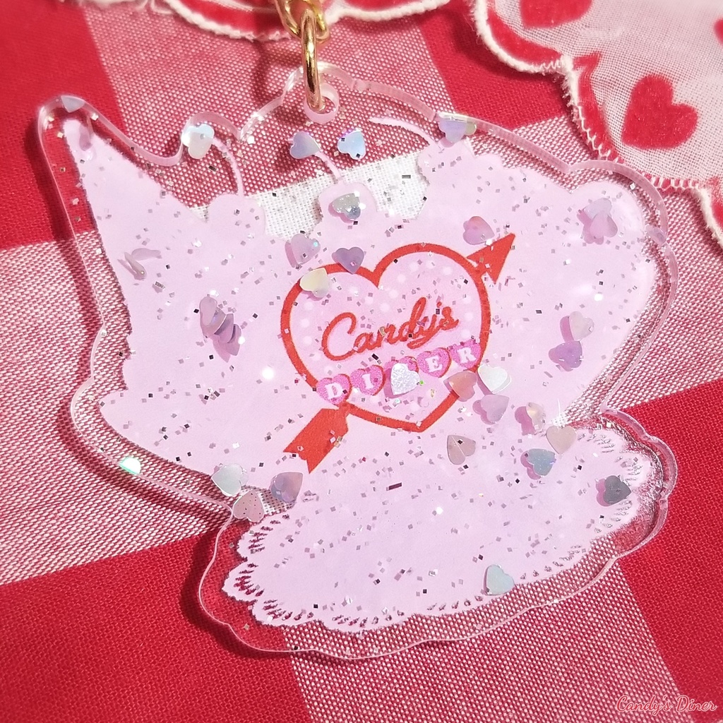Candy Pink Banana Split アクリルキーホルダー