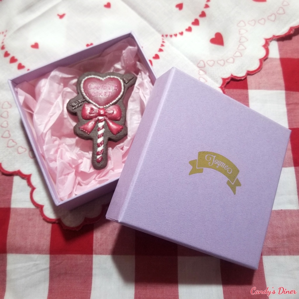Heart with Arrow Lollipop Brooch
