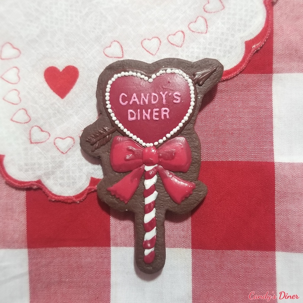Heart with Arrow Lollipop Brooch