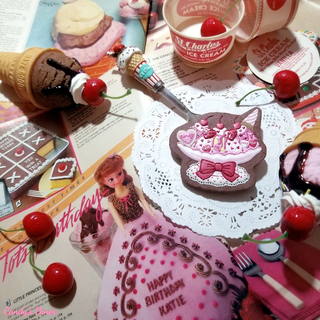 Candy Pink Banana Split Brooch