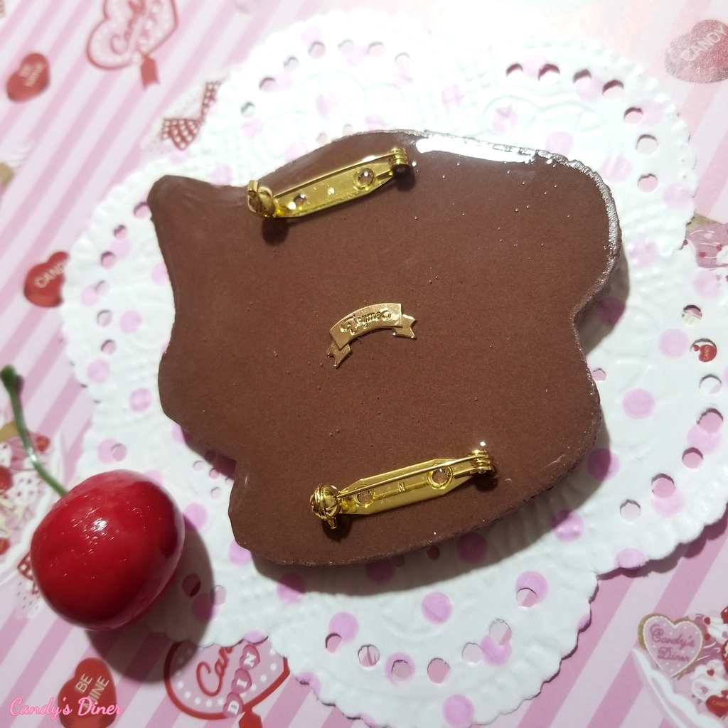 Candy Pink Banana Split Brooch