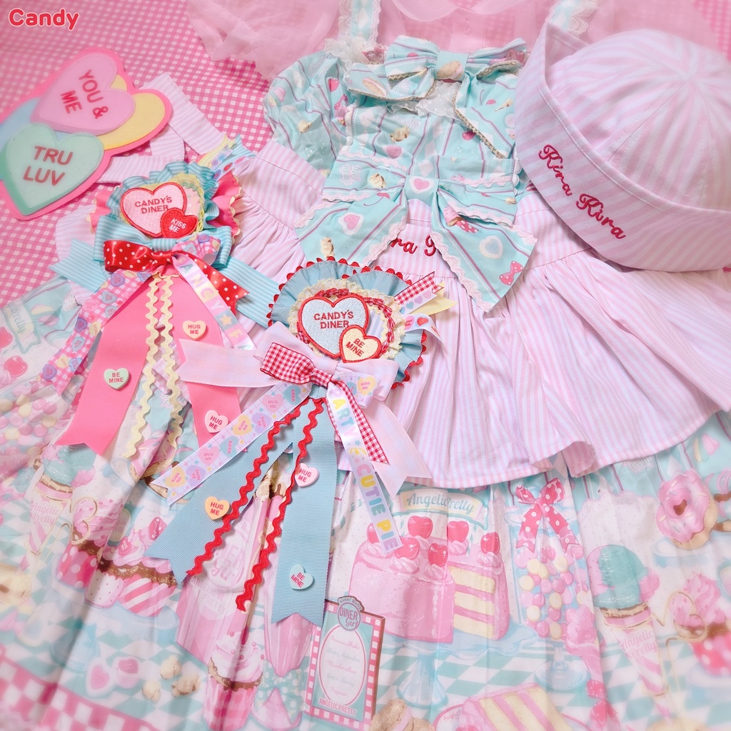 candy a love Rosette Brooch ⑩