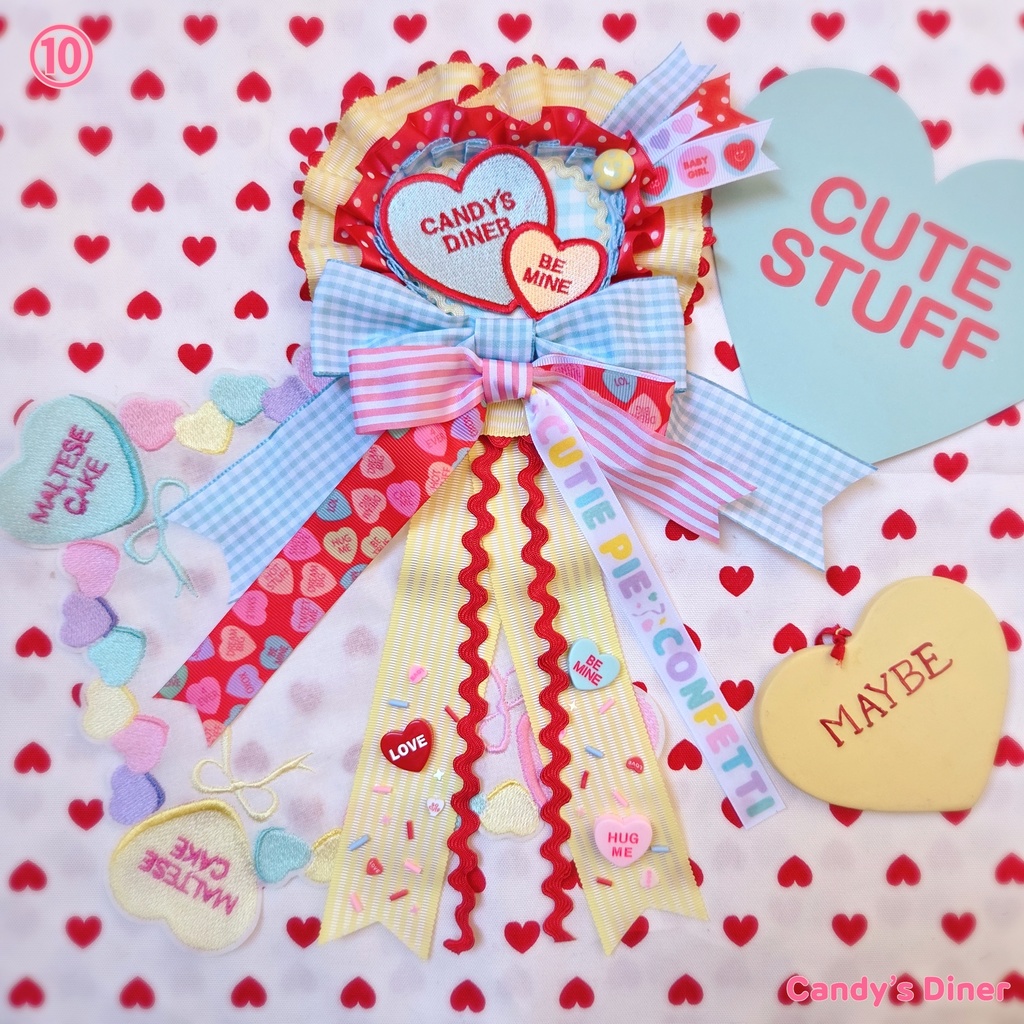 candy a love Rosette Brooch ⑩