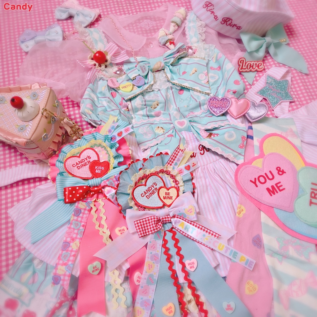 candy a love Rosette Brooch ⑨