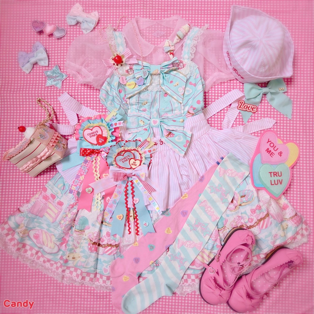 candy a love Rosette Brooch ⑨